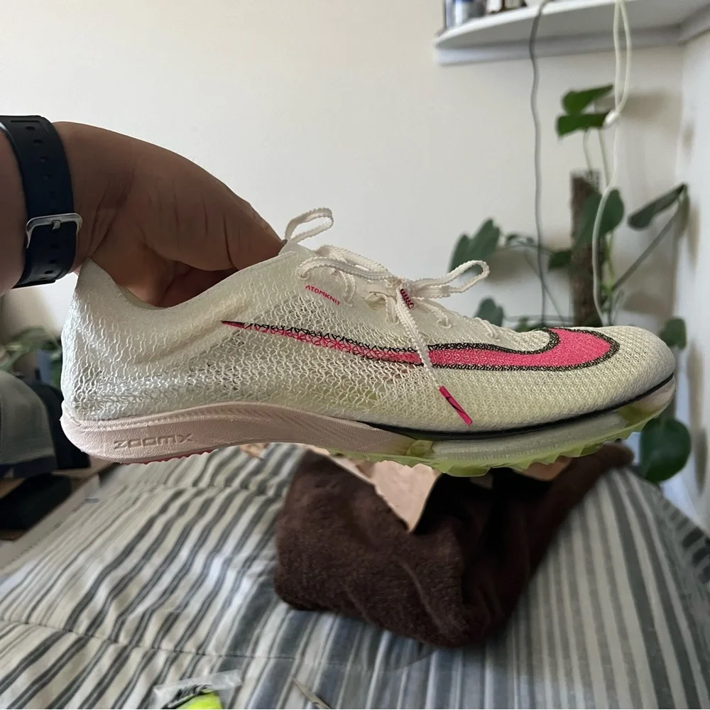 Nike Air Zoom Victory Track Running Shoes Sail Pink Men's Size 12 - Picture 3 of 10